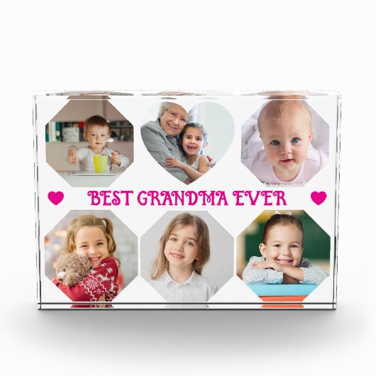 Oma Kleinkinderen Custom Photo Block Fotoblokken (Voorkant)