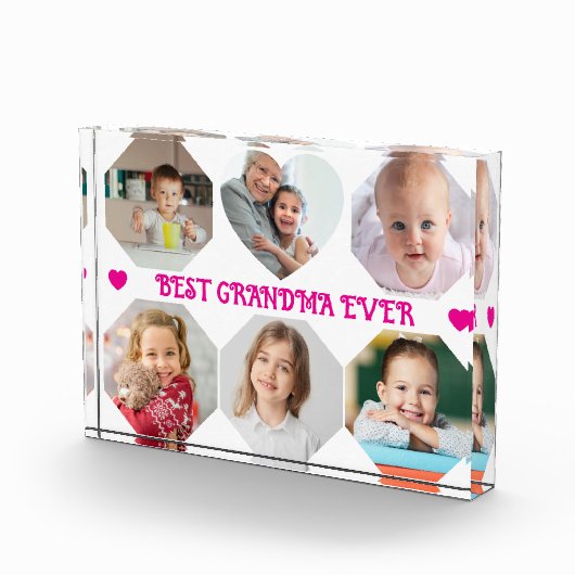 Oma Kleinkinderen Custom Photo Block Fotoblokken (Rechts)