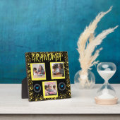 Oma Kleinkinderen Goud Glitters Fotocollage Fotoplaat (Insitu)