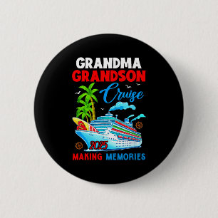 Oma Kleinzoon Cruise 2025 Herinneringen Kerstmis F Ronde Button 5,7 Cm