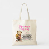 Oma knuffeltas (Enkelvoud) Tote Bag (Achterkant)