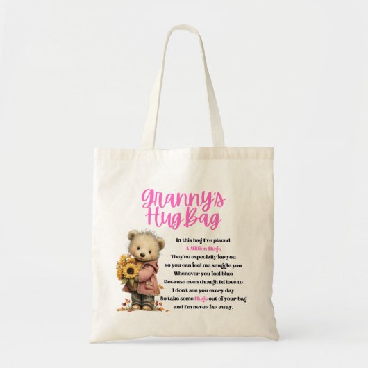 Oma knuffeltas (Enkelvoud) Tote Bag (Voorkant)