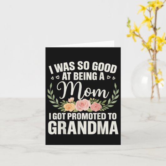 Oma kunst voor moeder vrouwen Grootmoeder gepromov Kaart (Gele Bloem)