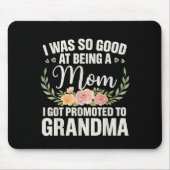 Oma kunst voor moeder vrouwen Grootmoeder gepromov Muismat (Voorkant)
