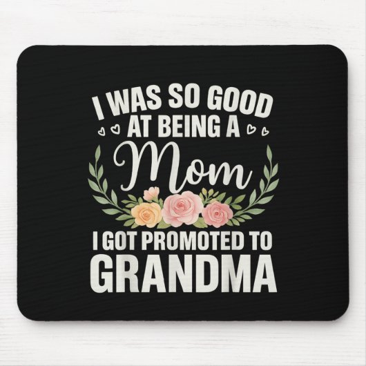 Oma kunst voor moeder vrouwen Grootmoeder gepromov Muismat (Voorkant)