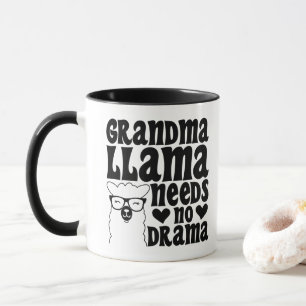 Oma Lama Heeft Geen Drama Schattige Oma Humoristis Mok