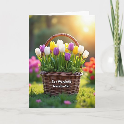 Oma Lente Bloei Kaart (Voorkant)