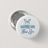 Oma Leven Het Beste Leven Ronde Button 3,2 Cm (Voorkant /achterkant)