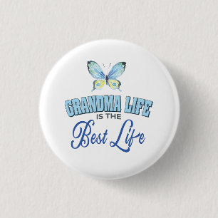 Oma Leven Het Beste Leven Ronde Button 3,2 Cm