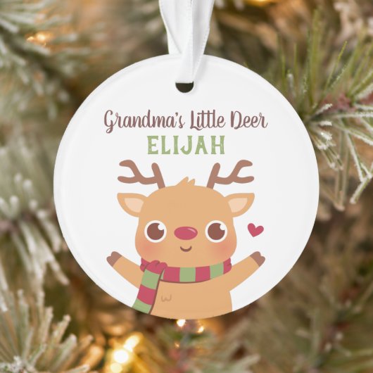Oma Little Deer, Persoonlijke Kerstmis Ornament (Boom)