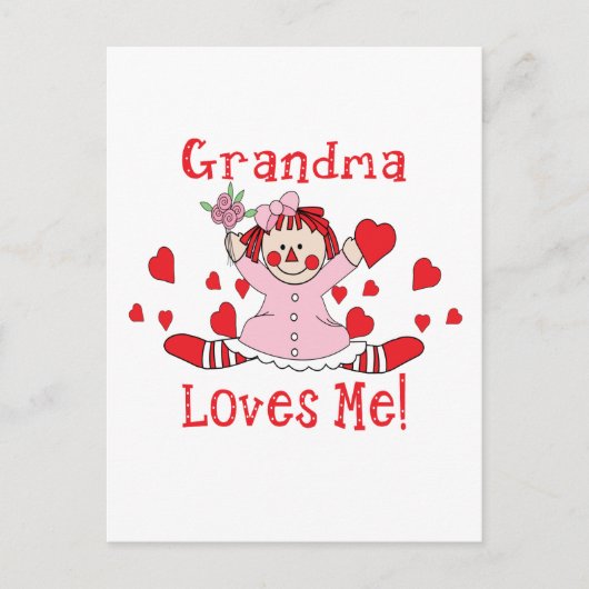 Oma Love is me Rag Doll Briefkaart (Voorkant)