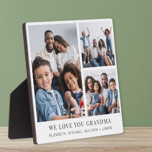 Oma Love You 3 Fotocollage Fotoplaat