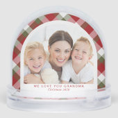 Oma Love You Arch Foto Kerst Sneeuwbol (Achterkant)