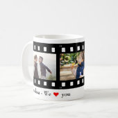 Oma Love You Fotostrip Collage Sjabloon Koffiemok (Voorkant links)