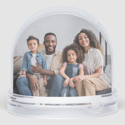 Oma Love You Photo Collage Snow Wereldbol Sneeuwbol (Achterkant)