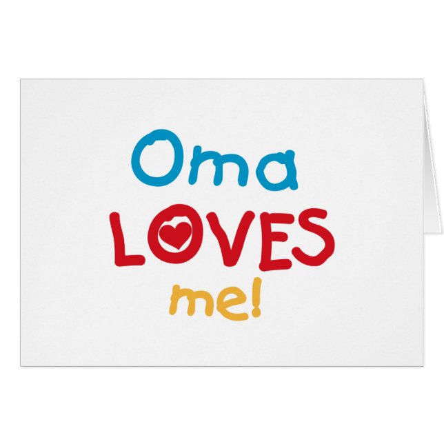 Oma Loves Me T-shirts en geschenken (Voorkant Horizontaal)