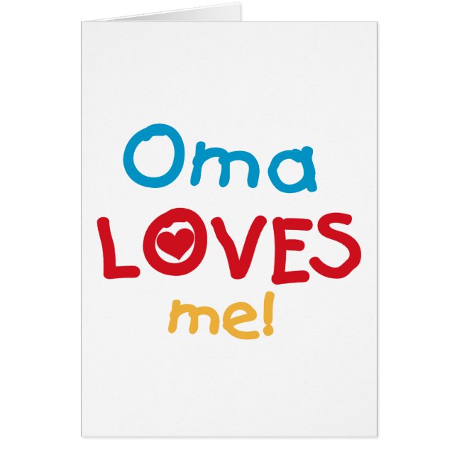 Oma Loves Me T-shirts en geschenken (Voorkant)
