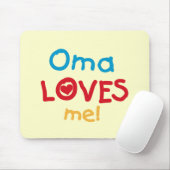 Oma Loves Me T-shirts en geschenken Muismat (Met muis)