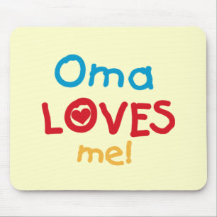 Oma Loves Me T-shirts en geschenken Muismat