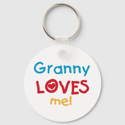 Oma Loves Me T-shirts en geschenken Sleutelhanger (Voorkant)