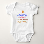 Oma Loves Me to the Moon en Back Quote Romper (Voorkant)