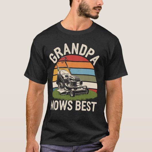 Oma Maait Best Grappige Grasmaaien Grasmaaier T-shirt (Voorkant)