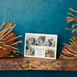 Oma maakt het leven wijzer en houdt van je fotocol fotoplaat<br><div class="desc">Creëer uw eigen aangepaste familie en kleinkinderen fotocollage aandenken plaquette met moderne,  bewerkbare typografie en een citaat waarin staat: "Oma maakt de wereld wijzer."            Verras je oma of opa met dit geschenk op Grootouders Dag,  hun verjaardag,  Kerstmis,  of een andere gelegenheid!</div>