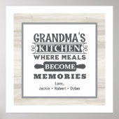 Oma maaltijden worden herinneringen poster (Voorkant)