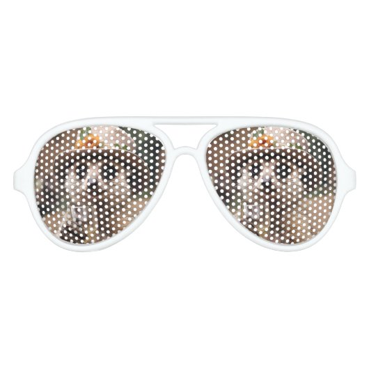 Oma Meerkat Drink wijn, Aviator Zonnebril (Voorkant)