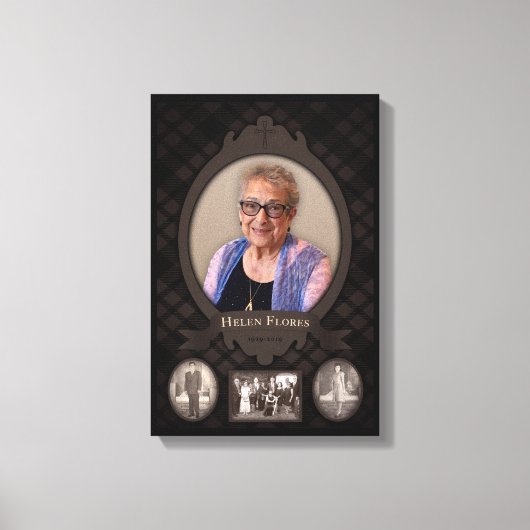 Oma Memorial Canvas Afdruk (Voorkant)