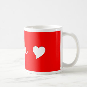 Oma met hart koffiemok