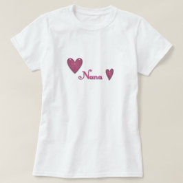 Oma met harten t-shirt