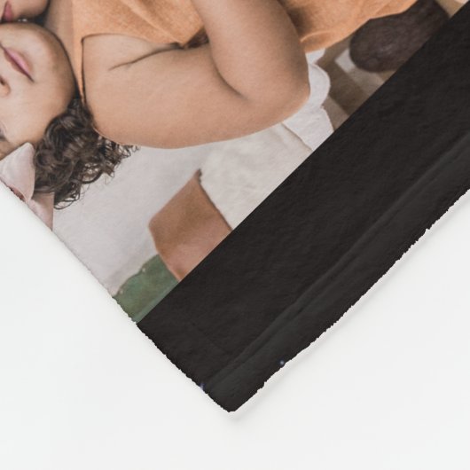 Oma met namen en 12 foto's van de kleinkinderen fleece deken (Hoek)