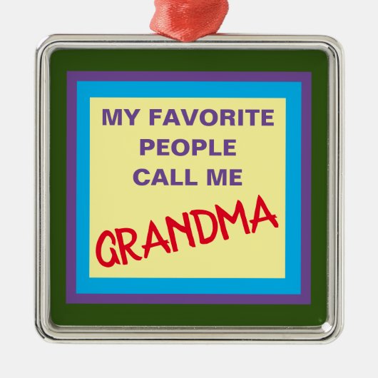 OMA METALEN ORNAMENT (Voorkant)