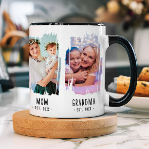 Oma Mijlpalen Foto's & Jaar Custom Text Gift Mok