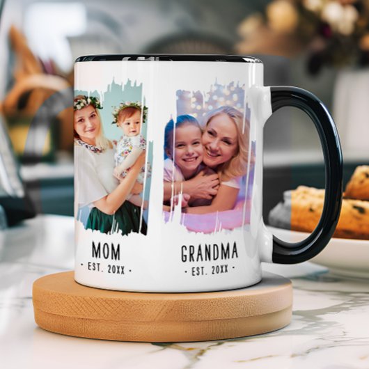 Oma Mijlpalen Foto's & Jaar Custom Text Gift Mok