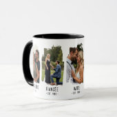 Oma Mijlpalen Foto's & Jaar Custom Text Gift Mok (Voorkant links)