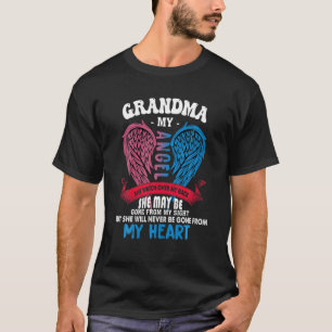 Oma Mijn engel ze kijkt naar mijn rug... nooit weg T-shirt
