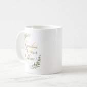 Oma, mijn hart is thuis koffiemok (Voorkant links)