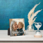 Oma Minimalistische Witte Script Tekst Fotoplaat (Insitu)