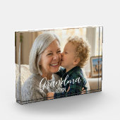 Oma Minimalistische Witte Script Tekst Gevestigd Fotoblokken (Links)