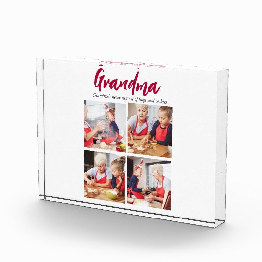 Oma modern 4 foto citaat fotoblok (Rechts)