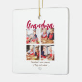 Oma modern 4 foto citaat keramisch ornament (Links)