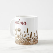 Oma Modern Bloem Ontwerp Mok (Voorkant links)