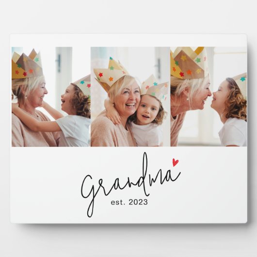 Oma Modern Schrift 3 Foto Fotoplaat (Voorkant)