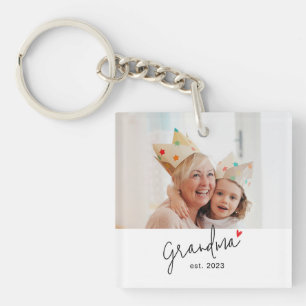 Oma Modern Schrift Foto Sleutelhanger