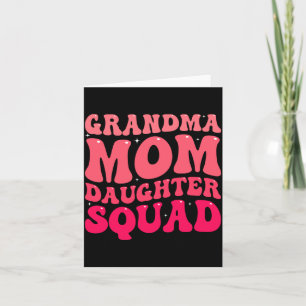 Oma Moeder Dochter Squad Matchende Familie Kaart