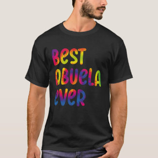 Oma Moederdag Beste Abuela ooit Tie Dye T-shirt