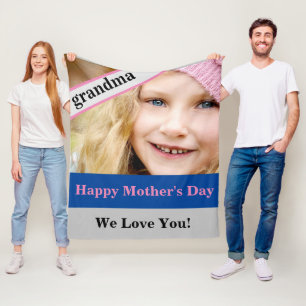 Oma Moederdag Fleece Deken