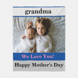 Oma Moederdag Fleece Deken